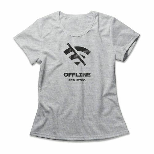 Camiseta Feminina Resumido Offline Frente