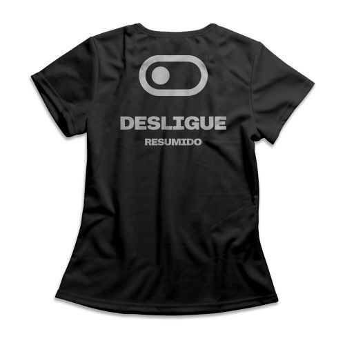 Camiseta Feminina Resumido Desligue Peito e Costas