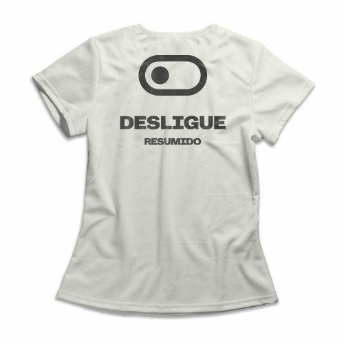 Camiseta Feminina Resumido Desligue Peito e Costas
