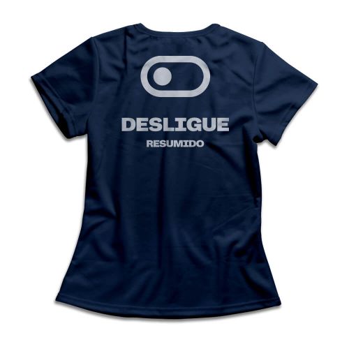Camiseta Feminina Resumido Desligue Peito e Costas