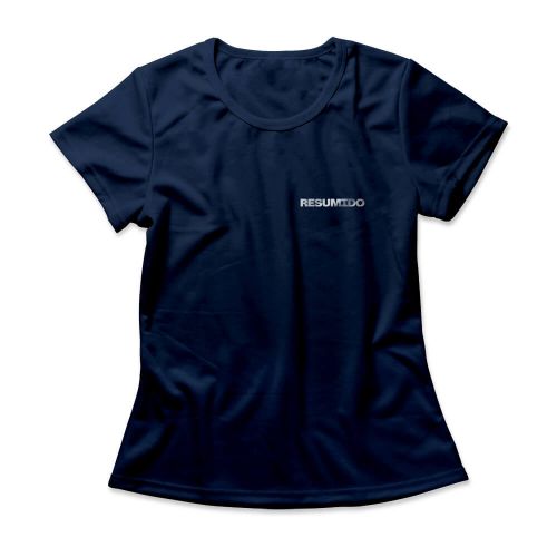 Camiseta Feminina Resumido Desligue Peito e Costas
