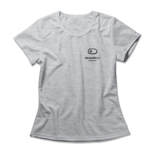 Camiseta Feminina Resumido Desligue Peito