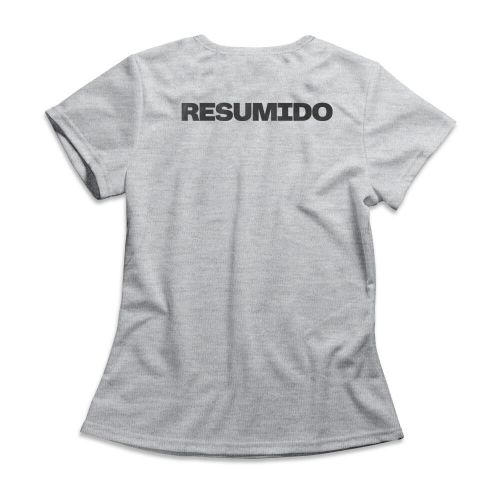Camiseta Feminina Resumido Peito e Costas