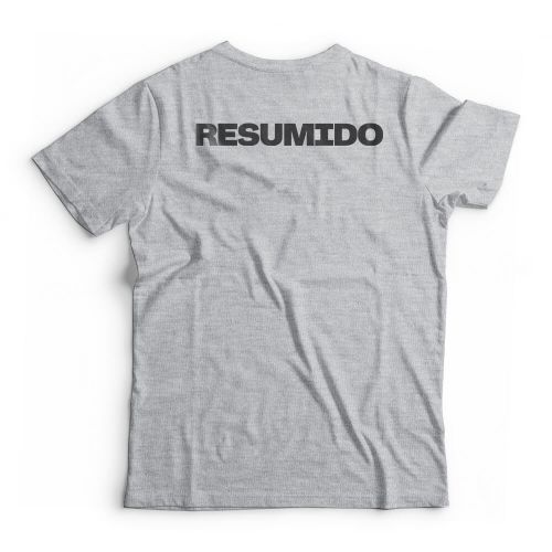 Camiseta Resumido Peito e Costas