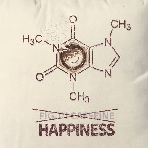 Almofada Caffeine Molecule
