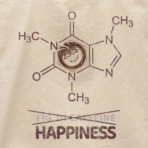 Ecobag Caffeine Molecule