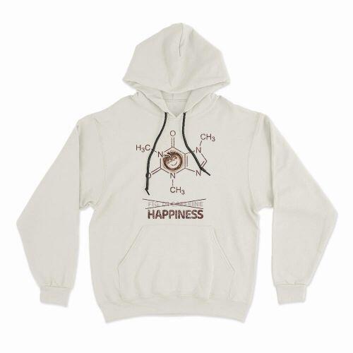 Moletom Com Capuz Caffeine Molecule