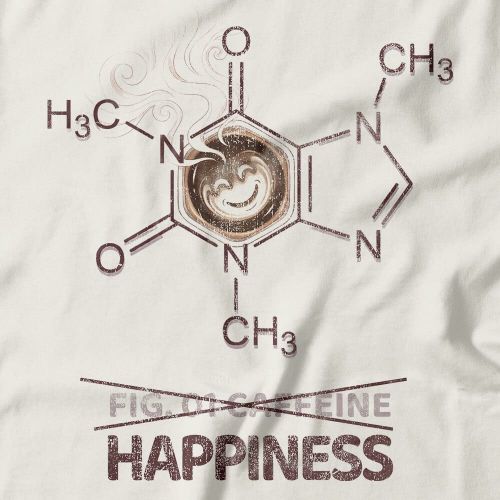 Camiseta Feminina Caffeine Molecule