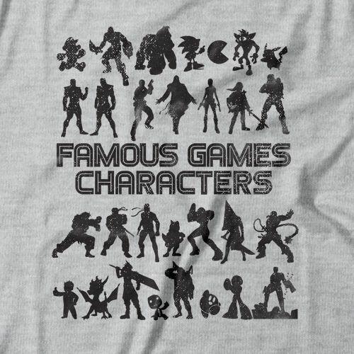 Camiseta Feminina Personagens De Games