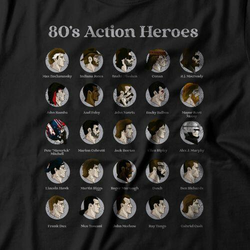 Moletom Com Capuz 80's Action Heroes