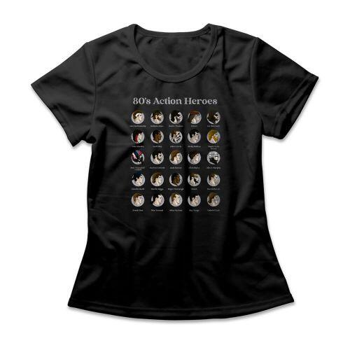 Camiseta Feminina 80's Action Heroes