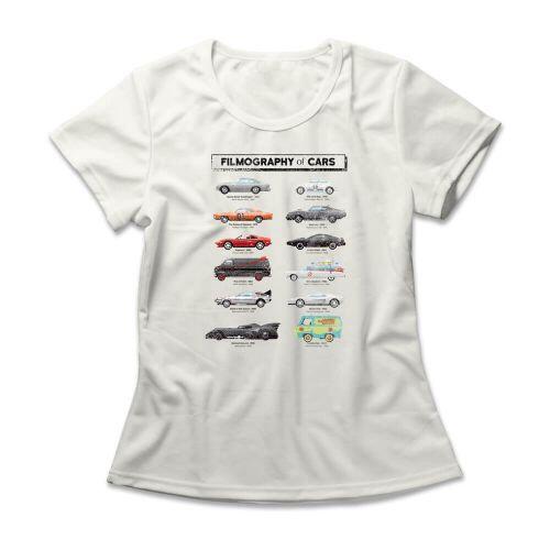 Camiseta Feminina Filmography Of Cars