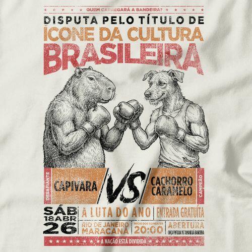 Moletom Capivara vs Caramelo