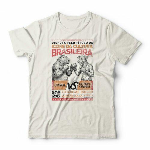 Camiseta Capivara vs Caramelo