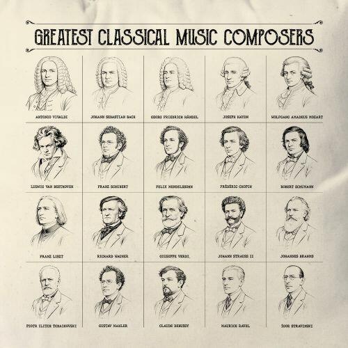 Almofada Compositores da Música Clássica