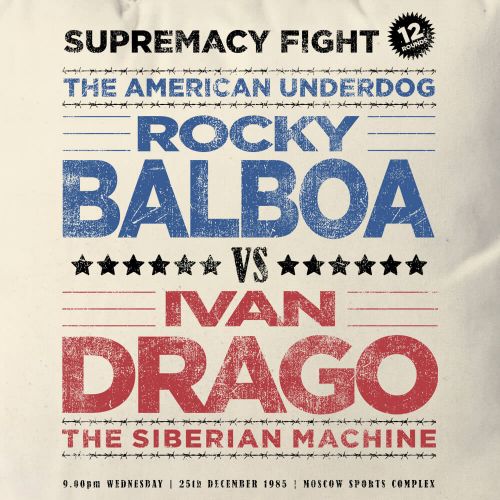 Almofada Rocky vs Drago