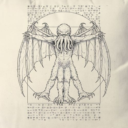 Almofada Vitruvian Cthulhu