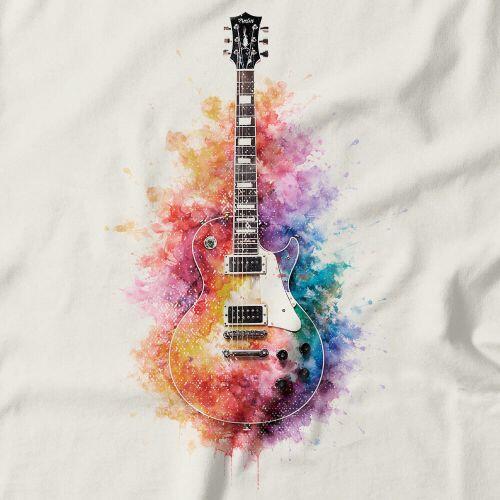 Moletom Com Capuz Watercolor Guitar