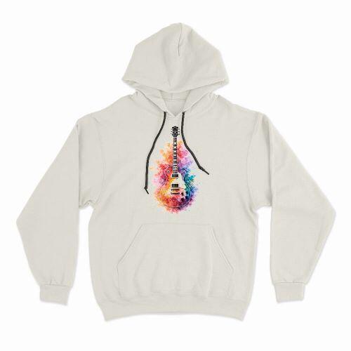 Moletom Com Capuz Watercolor Guitar