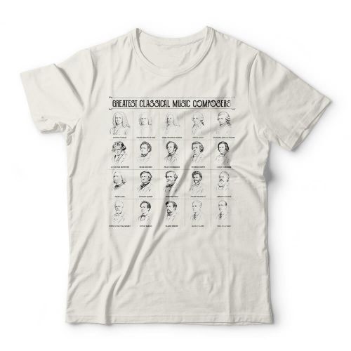 Camiseta Compositores da Música Clássica