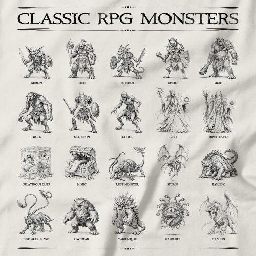 Moletom Com Capuz Monstros Cl�ssicos de RPG