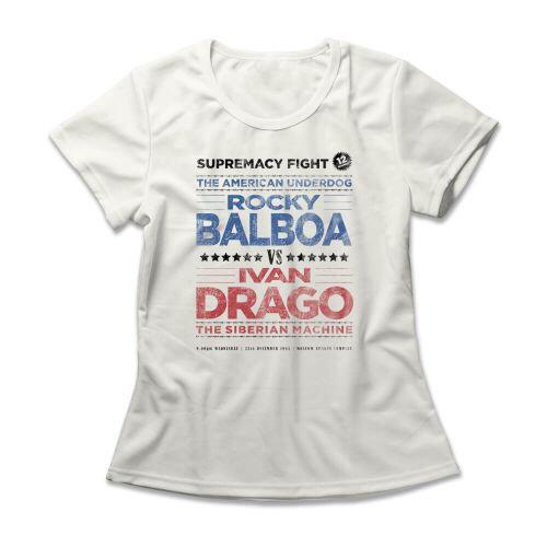 Camiseta Feminina Rocky vs Drago