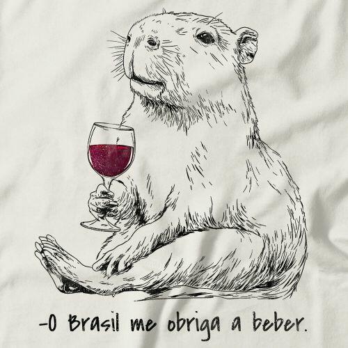 Camiseta O Brasil Me Obriga a Beber