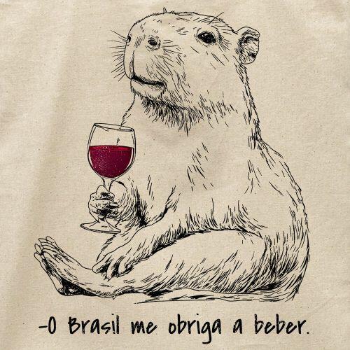 Ecobag O Brasil Me Obriga a Beber