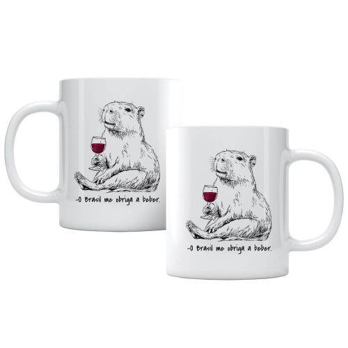 Caneca O Brasil Me Obriga a Beber