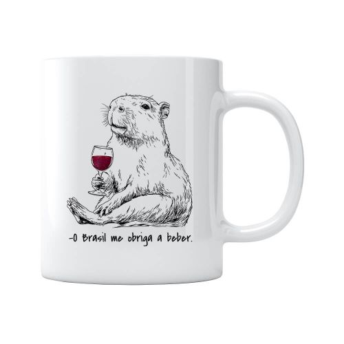 Caneca O Brasil Me Obriga a Beber