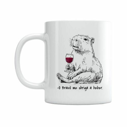 Caneca O Brasil Me Obriga a Beber