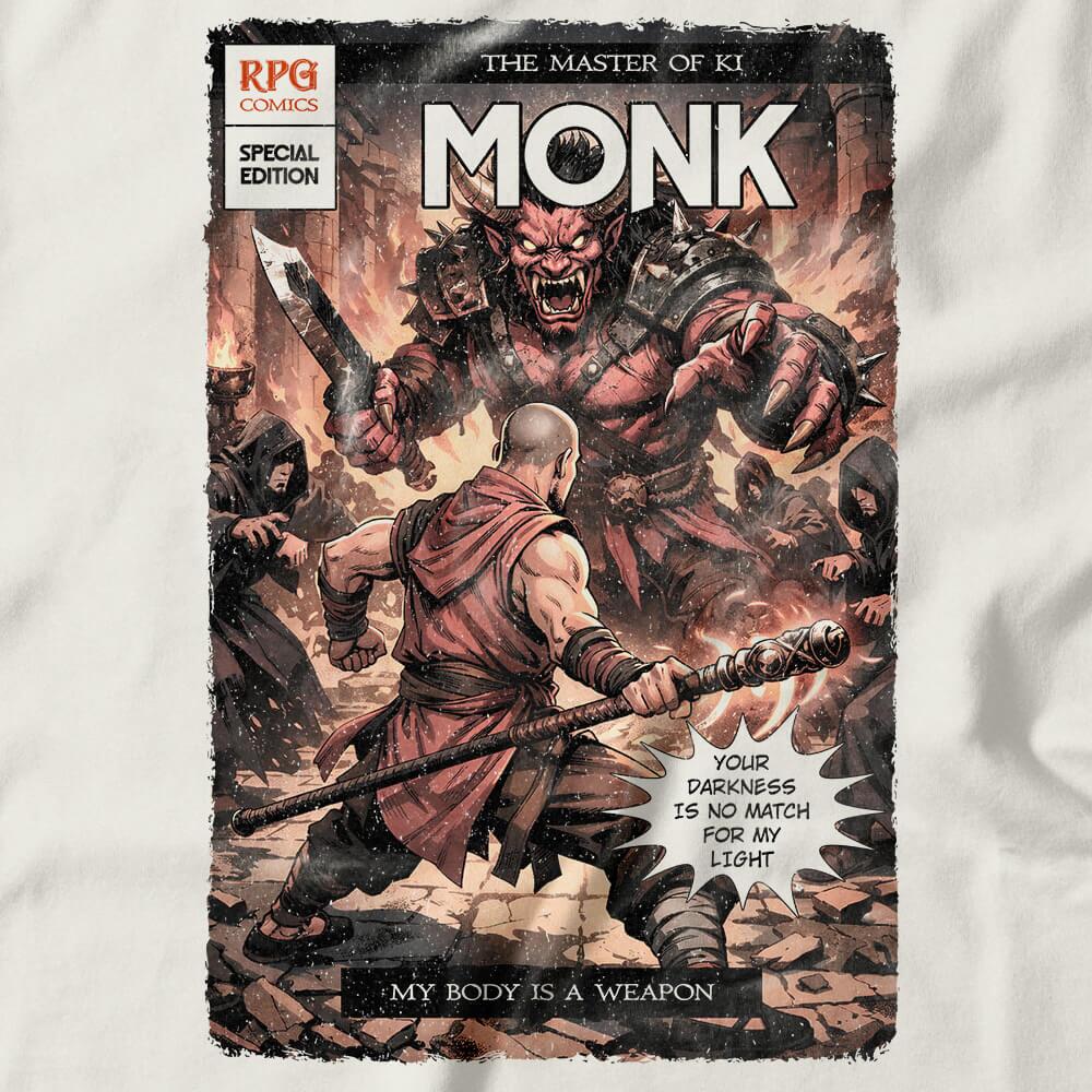Camiseta Feminina Monk Comics