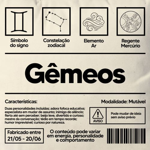 Almofada Gêmeos