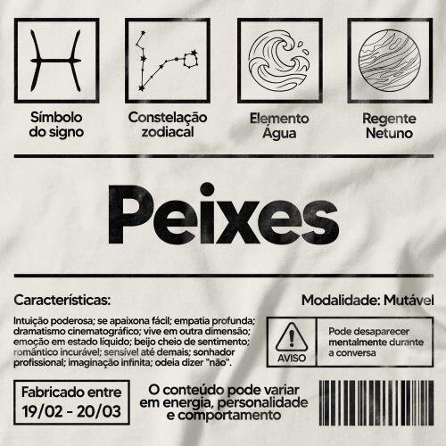 Camiseta Feminina Peixes