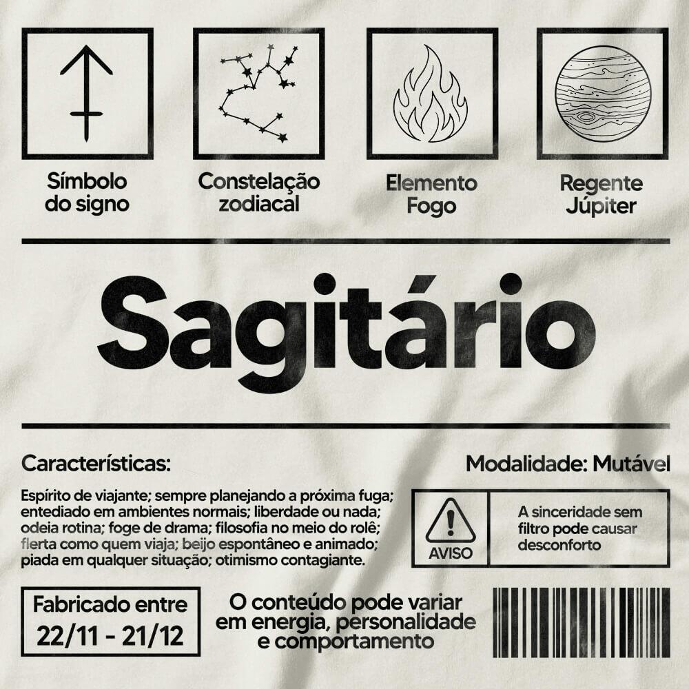 Camiseta Feminina Sagitário