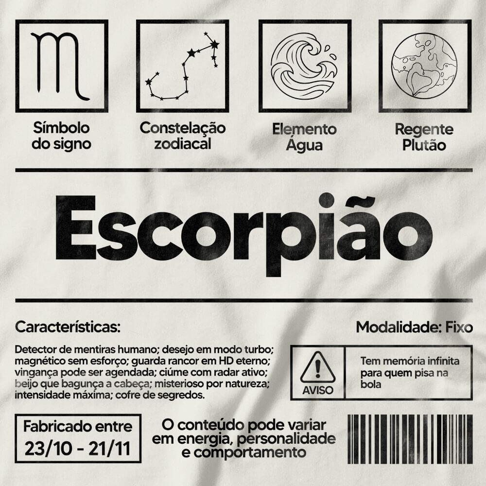 Camiseta Feminina Escorpião