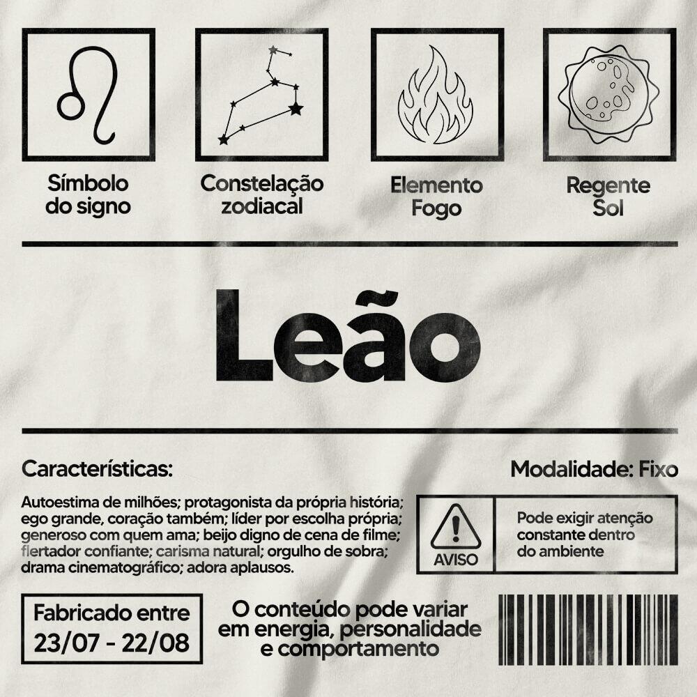 Camiseta Feminina Leão