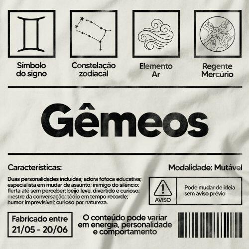 Camiseta Feminina G�meos