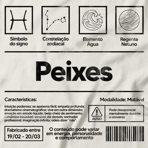 Camiseta Peixes