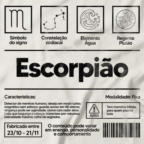 Camiseta Escorpião