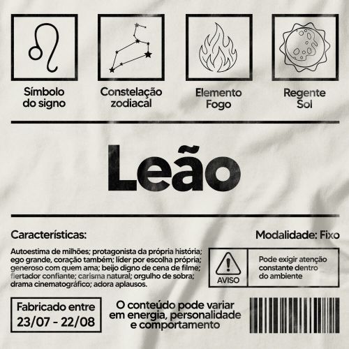 Camiseta Leão