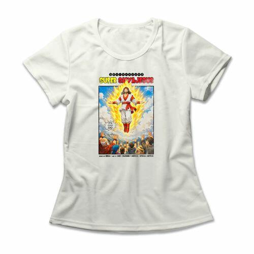 Camiseta Feminina Super SaiyaJesus