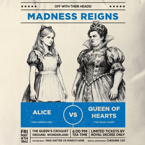 Almofada Alice vs Queen Of Hearts