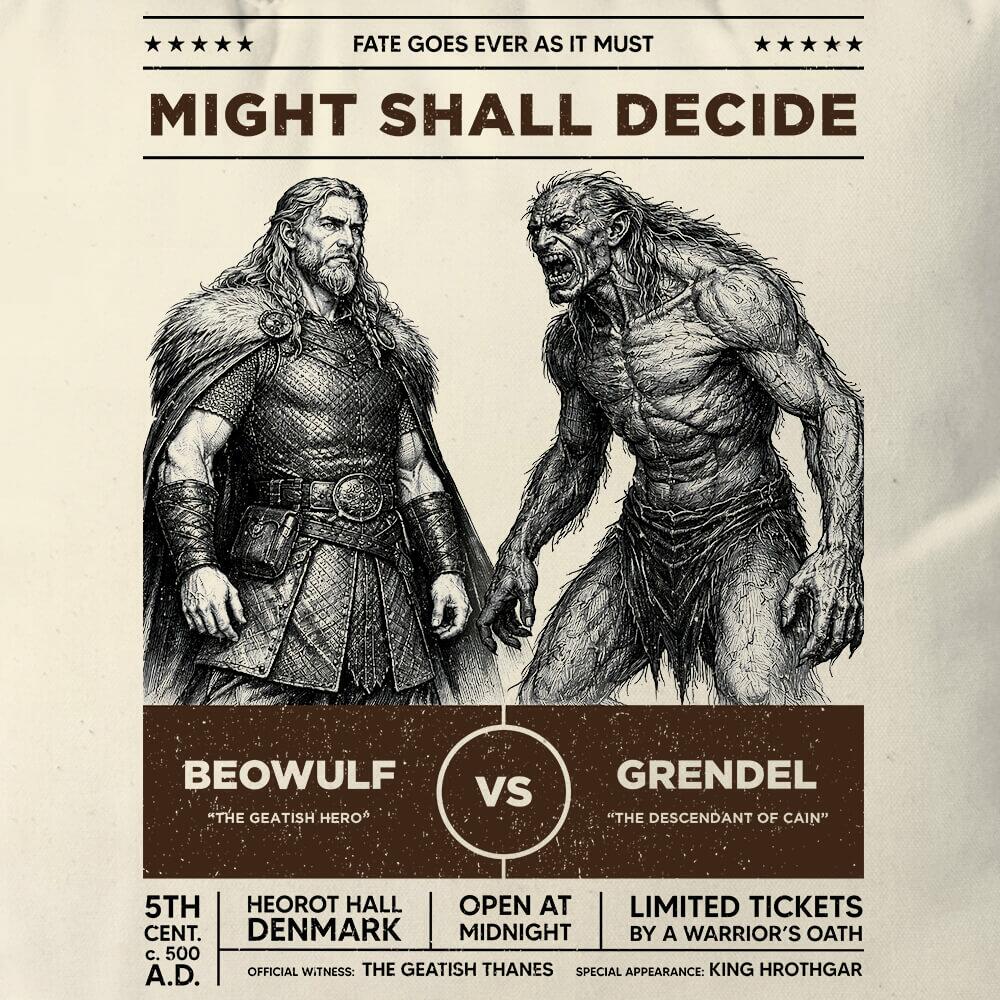 Almofada Beowulf vs Grendel