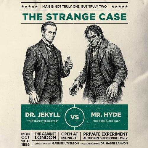 Almofada Dr. Jekyll vs Mr. Hyde