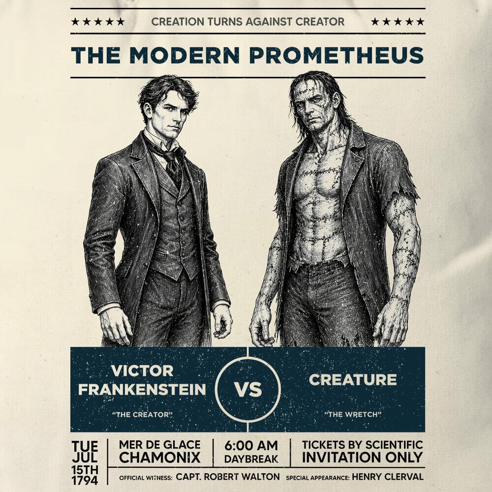 Almofada Victor Frankenstein vs Creature