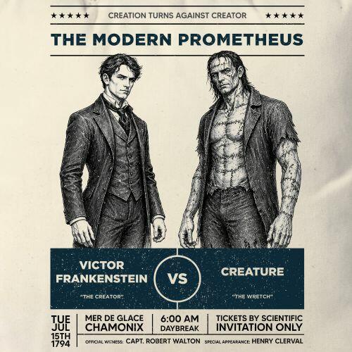 Almofada Victor Frankenstein vs Creature