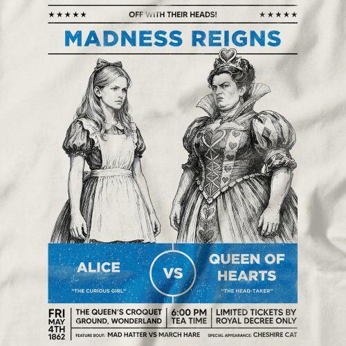 Moletom Com Capuz Alice vs Queen Of Hearts