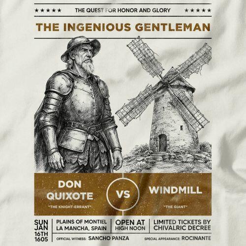 Moletom Don Quixote vs Windmill