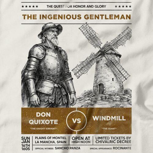 Moletom Com Capuz Don Quixote vs Windmill
